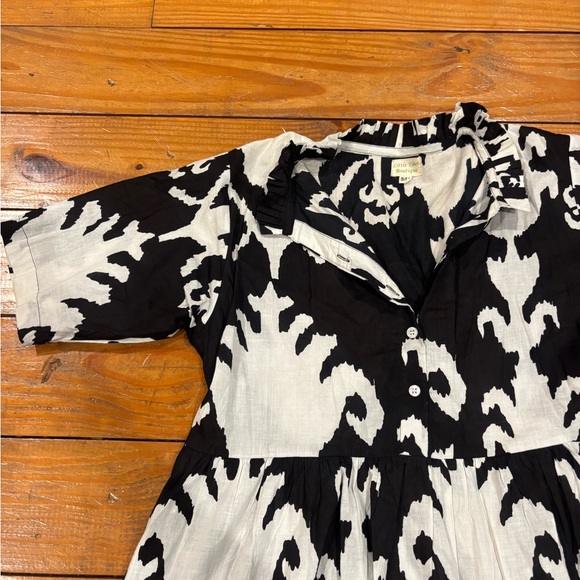 (980)*FLORAL FLOWY DRESS* - Picture 3 of 6